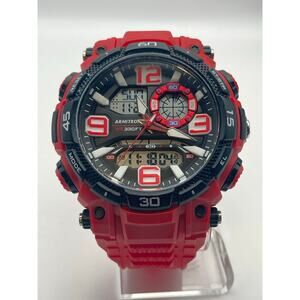 Armitron Pro Sport Mens Digital Analog Multifunction Watch 52mm WR Timer Alarm
